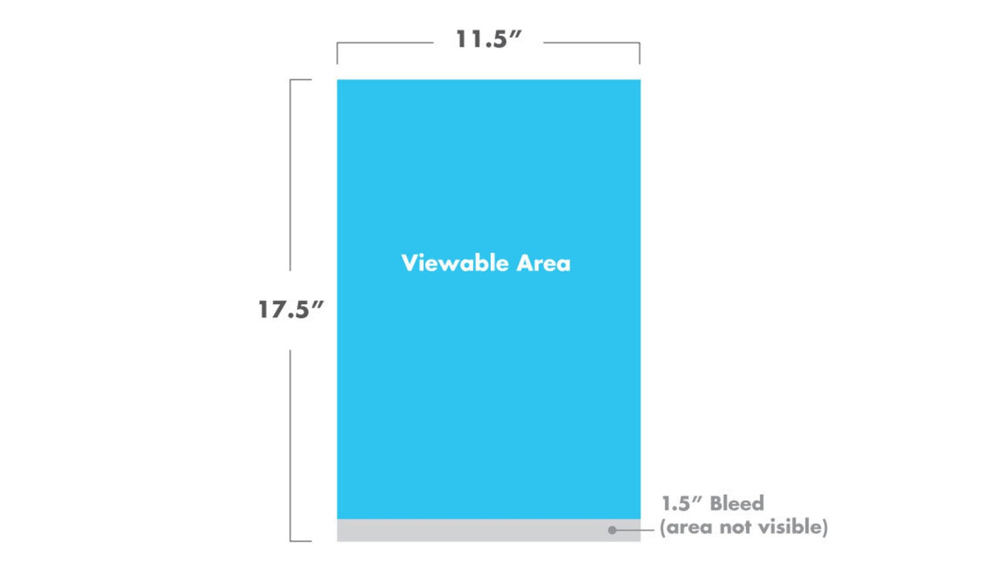 Personalized Tabletop Retractable Banner Stand | 11.5"x17.5" Desktop Marketing Display,T2