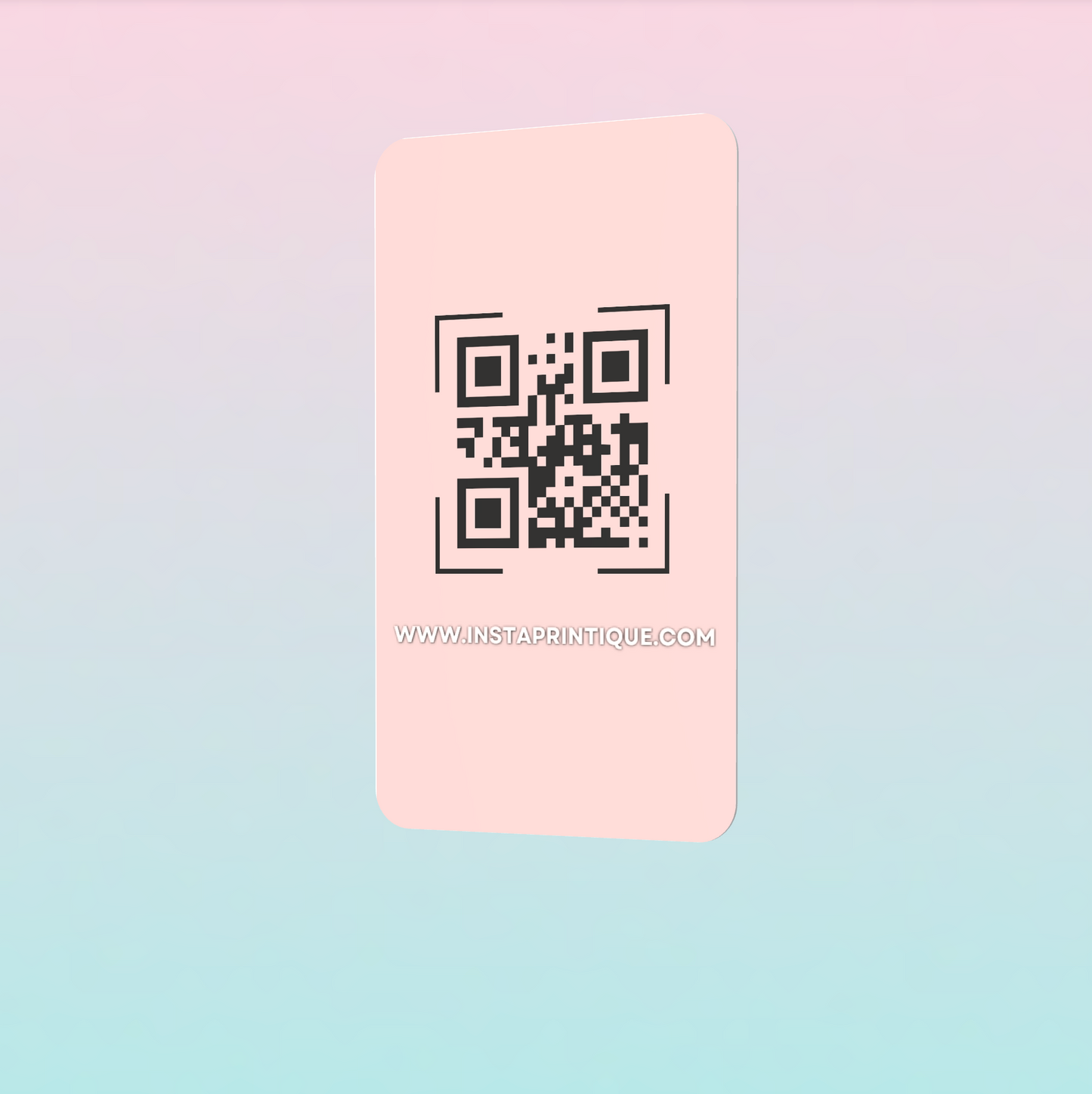 Customize Instagram Business Card - 3.5″ x 2″ Double-Sided QR Card - Artist