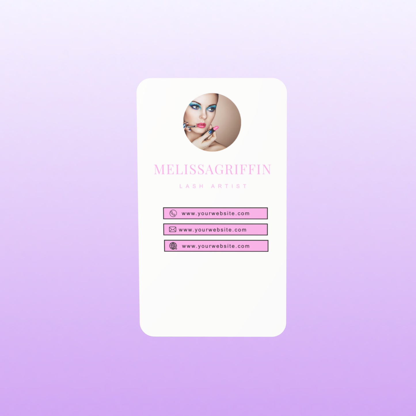 Customize Instagram Business Card - 3.5″ x 2″ Double-Sided QR Card - Amarah